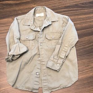 Peek Olive Button Down